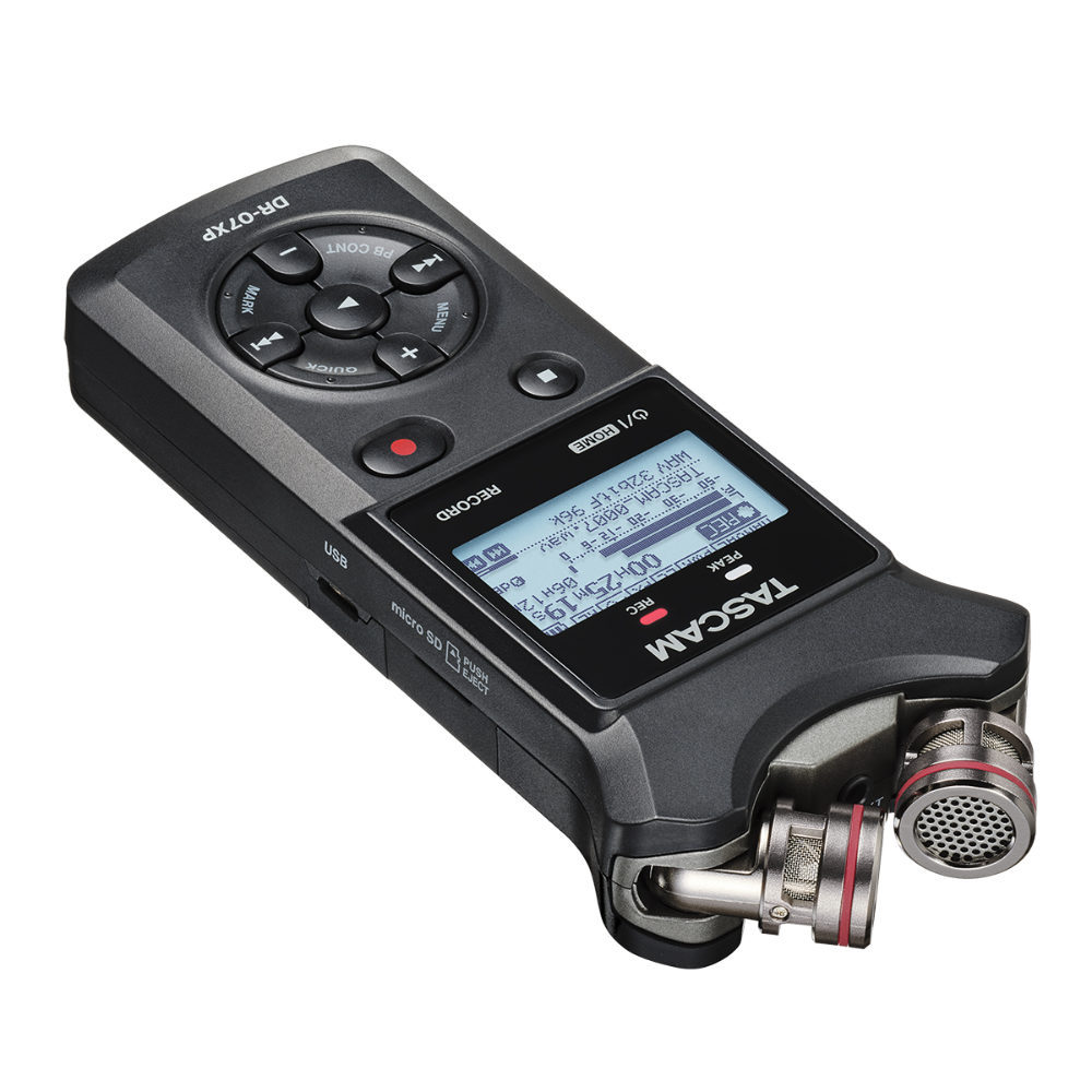 Tascam DR-07XP A-B/X-Y可動式マイク搭載 32ビットフロート録音対応