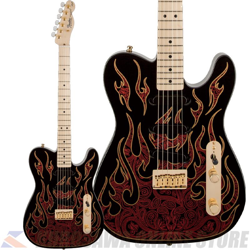 Fender James Burton Telecaster, Maple, Red Paisley Flames 【アクセサリープレゼント】(ご予約受付中)