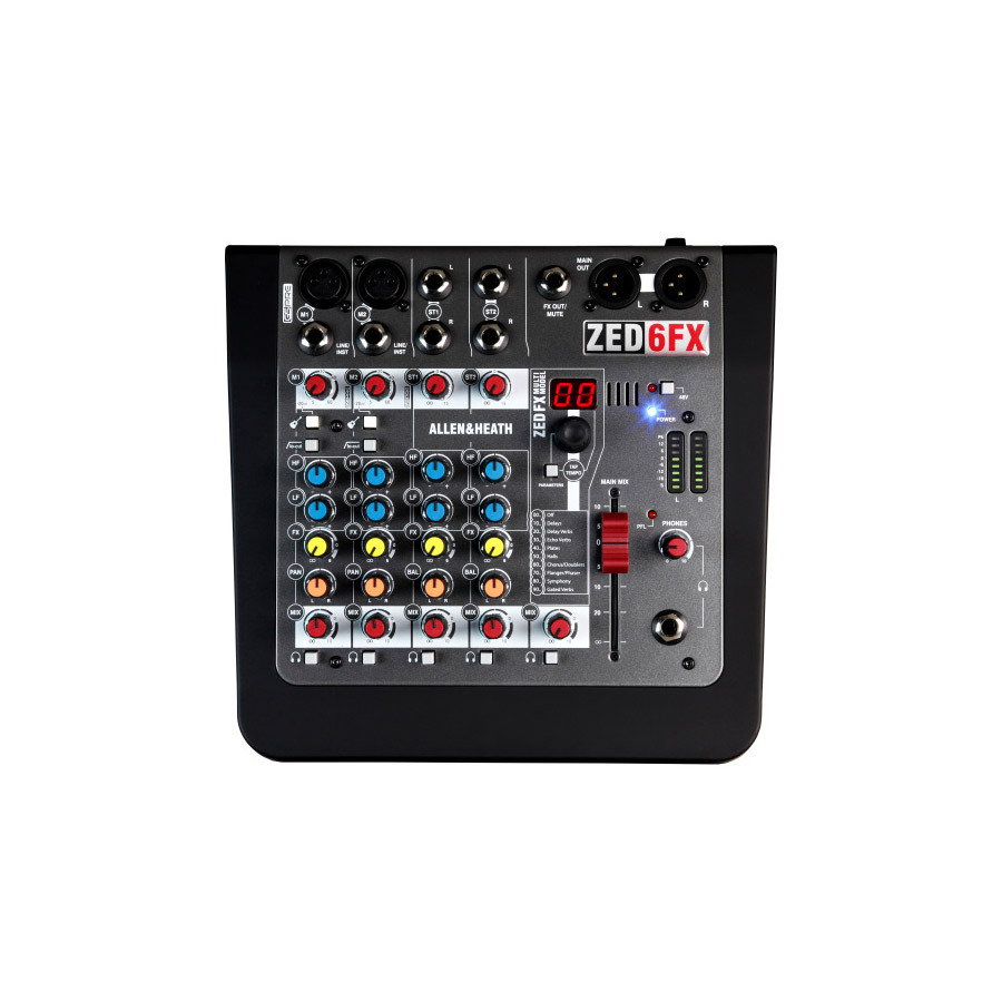 ALLEN & HEATH ZED-6FX マルチエフェクト搭載 6inアナログミキサー