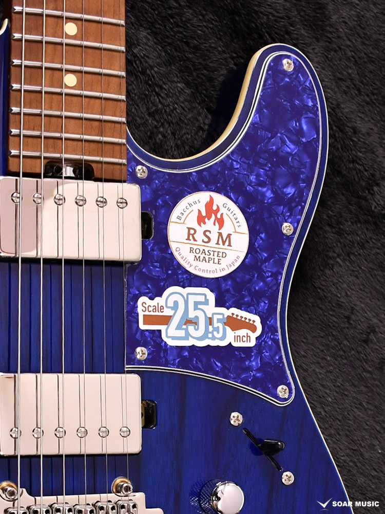 【まりい】Bacchus エレキベース ブルー Bacchus WJB-500R ASH シースルーブルー・グロスフィニッシュ