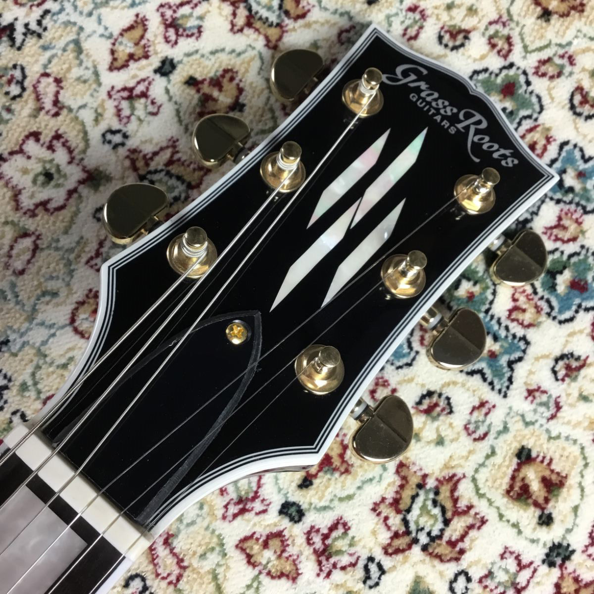 GrassRoots G-LP-60C BK エレキギター レスポールカスタムタイプ