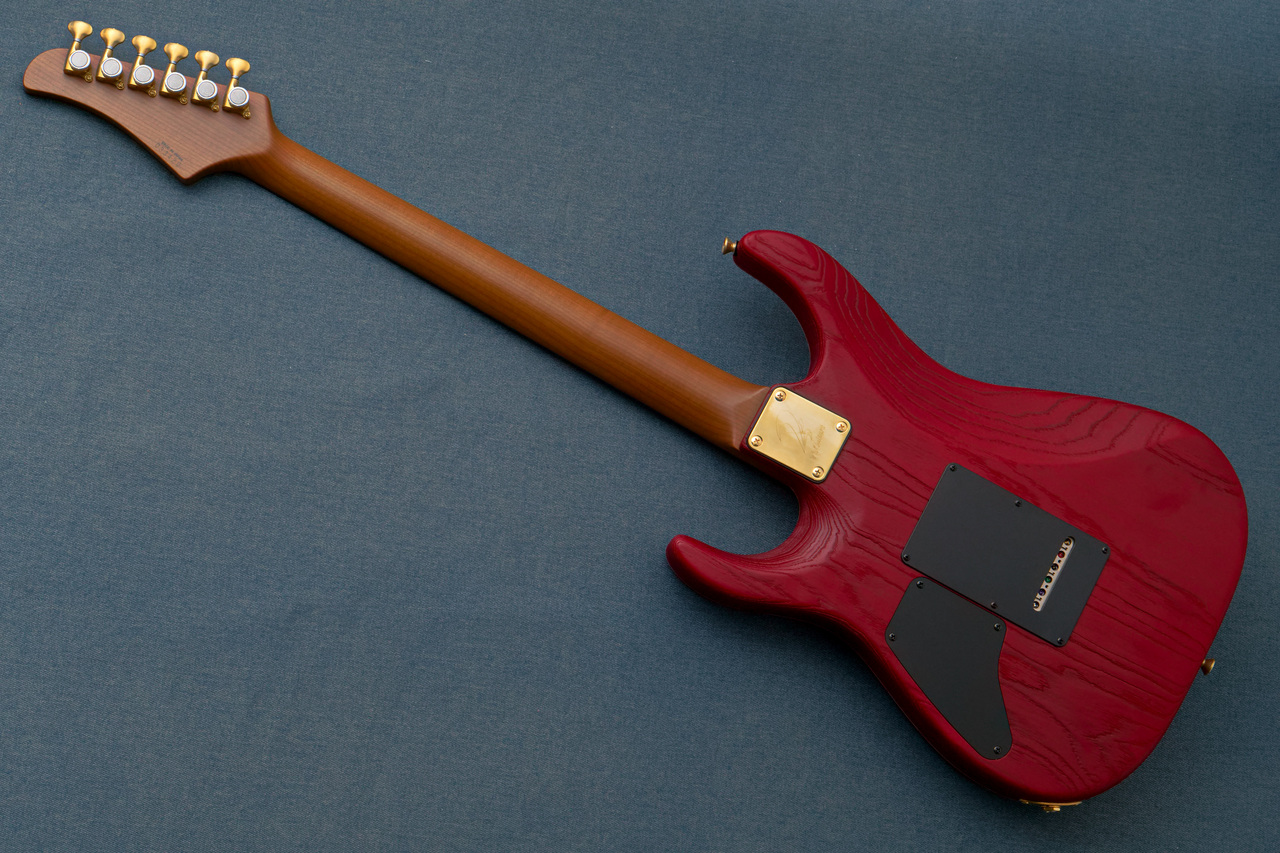 T's Guitars DST Pro 24 -Buckeye Burl Maple w/ Steps Ash-Cherry