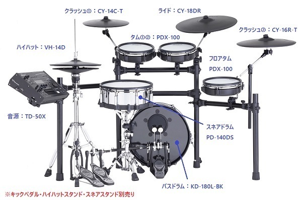 Roland TD-50SC-X【最新音源TD-50X搭載モデル・島村楽器限定】（新品 