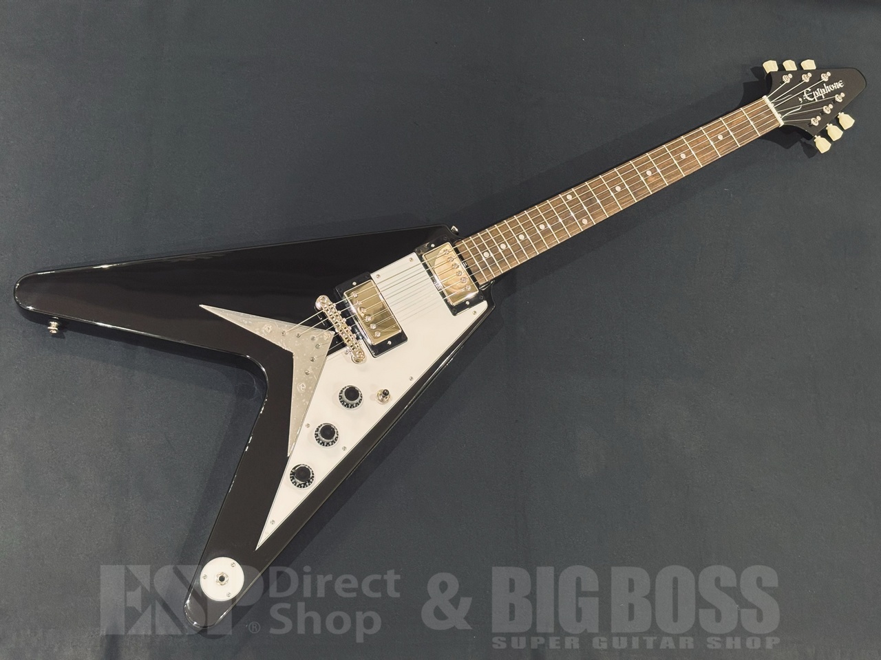 Epiphone Inspired by Gibson Epiphone Flying V Ebony（新品