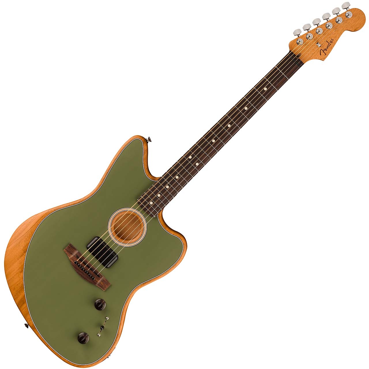 Fender Acoustasonic Player Jazzmaster Antique Olive（新品/送料無料