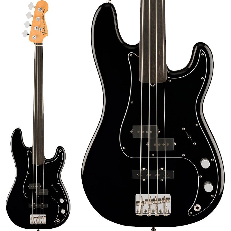 Fender Tony Franklin Fretless Precision Bass (Black/Ebony
