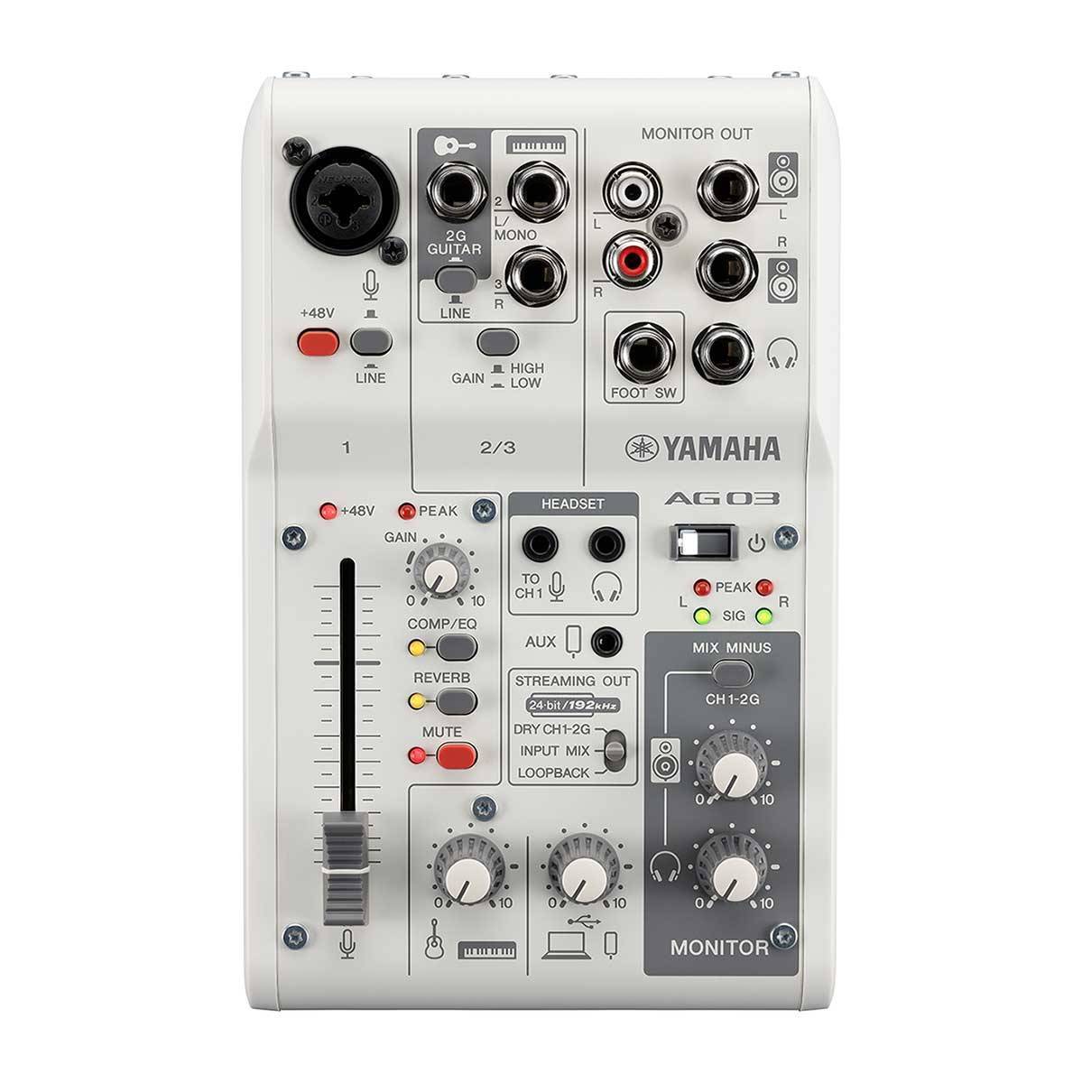 AG03 YAMAHA ミキシングコンソール ホワイト YAMAHA AG03 MK2 White（ホワイト） 配信用ミキサー ミキシング