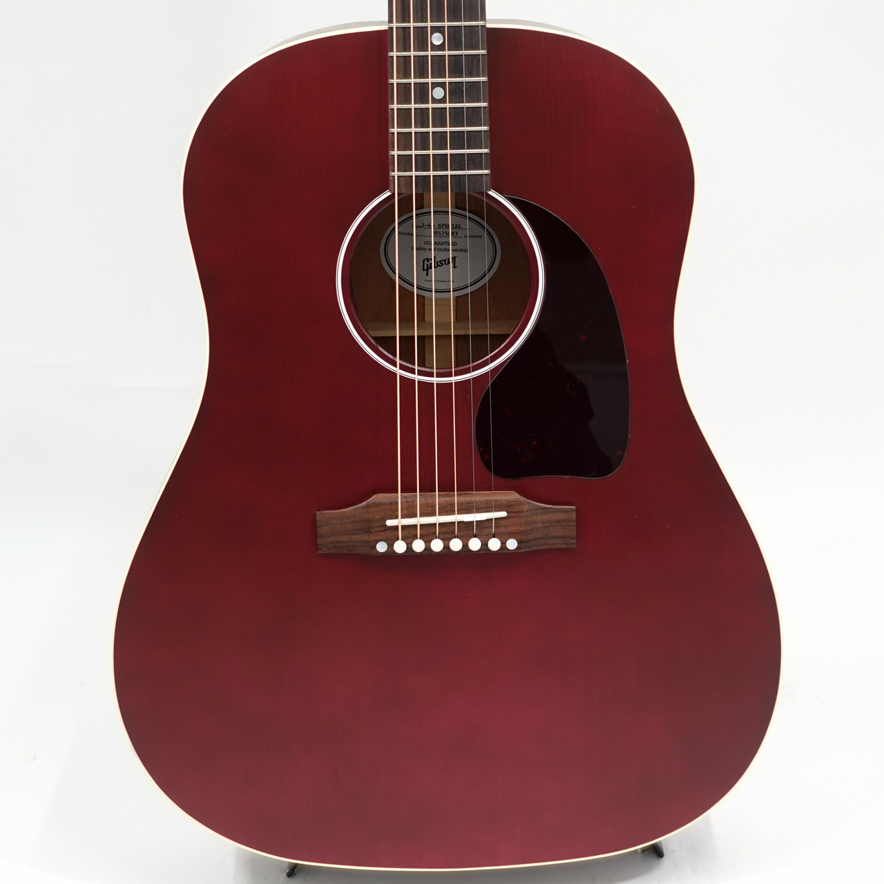 超美品 展示品 真っ赤なJ-45タイプ ホール&コンタクトPU Gibson J-45 Special / Satin Wine Red #20575083 【Gibson Fair