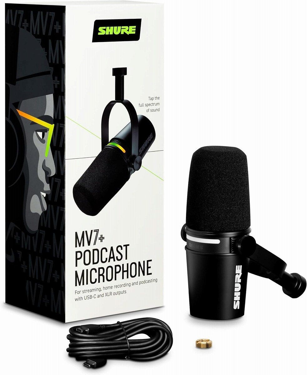 SHURE　MV7+　マイクアーム　プリアンプ　セット SHURE MV7+ マイクアーム プリアンプ xlrケーブル 4点セット MV7+