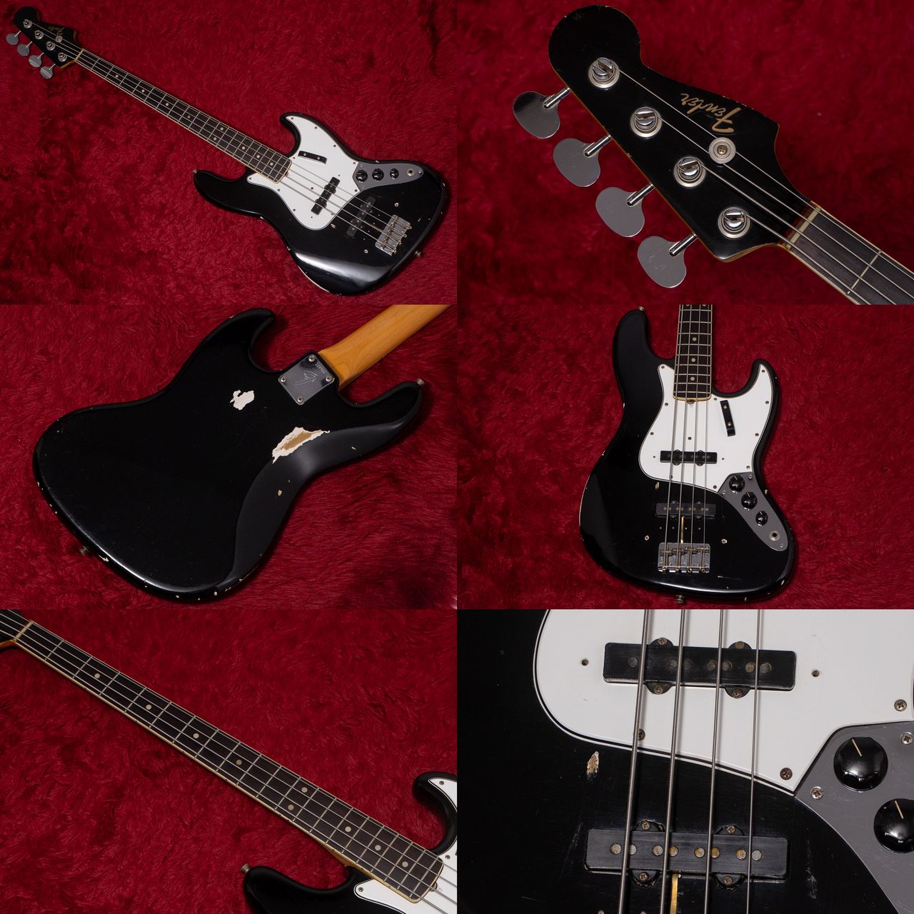 Fender Jazz Bass 62~63Body 66Neck Fender Factory Refinish Black
