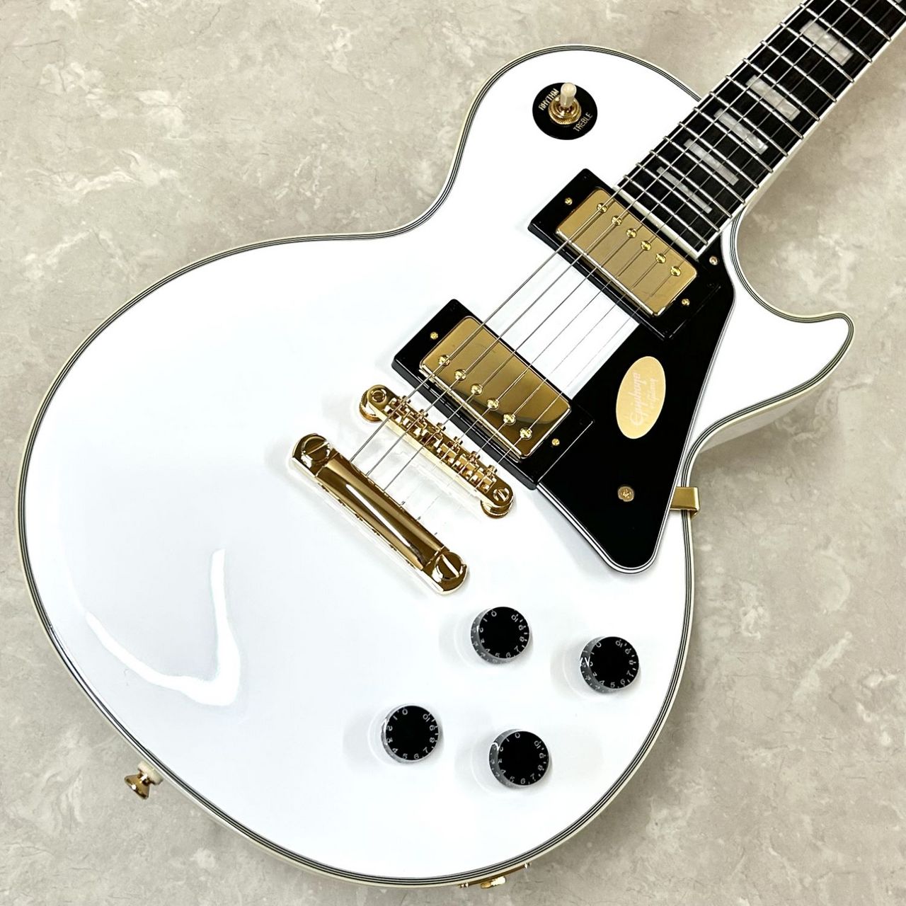 Epiphone Les Paul Custom Alpine White レスポールカスタム【現物画像