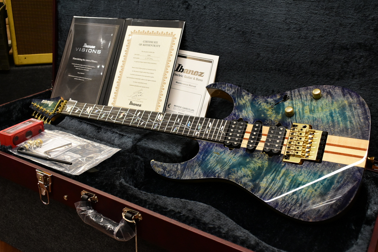 Ibanez VISIONS IV2RG #L25302【3.86kg】【極上Burl Maple Top/スルー
