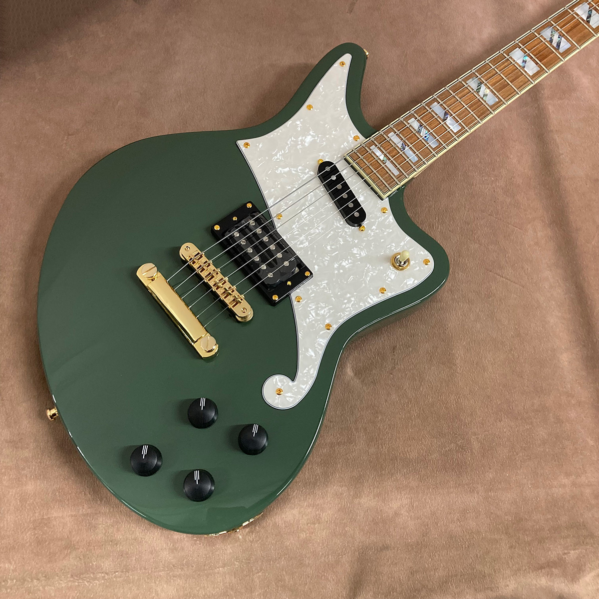 D'Angelico Deluxe Bedford, Hunter Green（B級特価/送料無料）【楽器