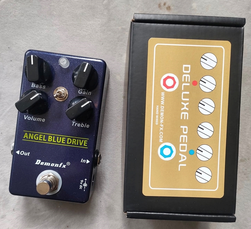 Demonfx Angel Blue Drive Overdrive Electric Guitar Pedal