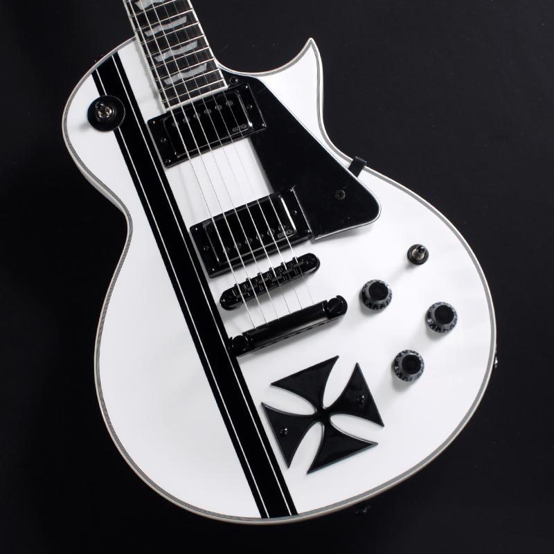 LTD IRON CROSS (Snow White w/Black Stripes) [James Hetfield Model 