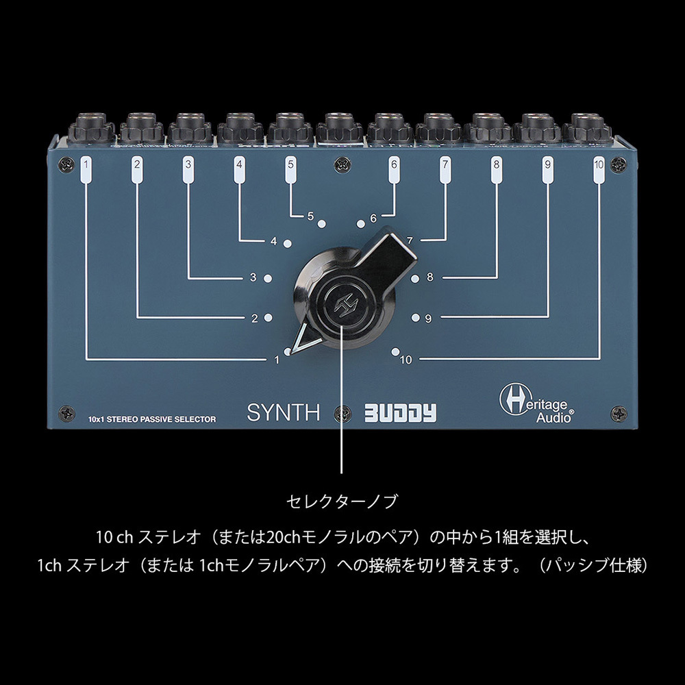 HERITAGE AUDIO Synth Buddy 【マルチステレオ・パッシブセレクター
