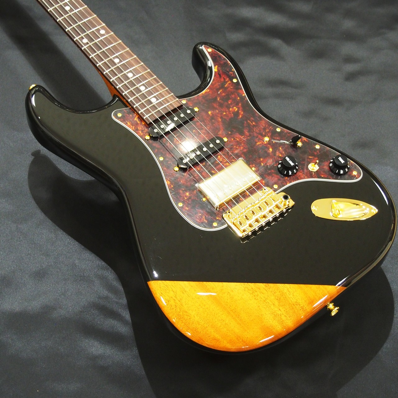 Kz Guitar Works Kz ST Trad 22 SSH7 Custom Black/Natural【ショップ