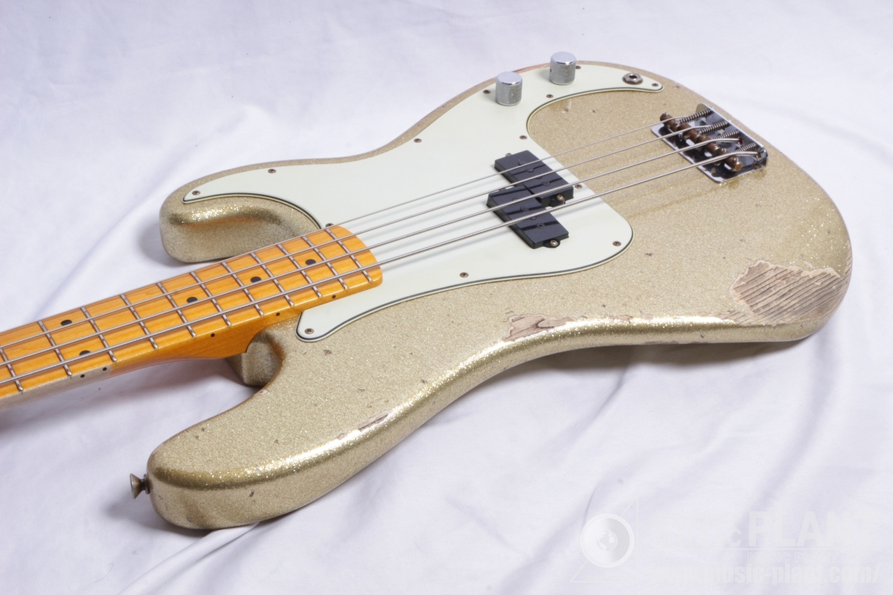 ベース J Fender Bass Heavy Relic Champagne Gold Custom Build J Signature Precision Bass Heavy Relic