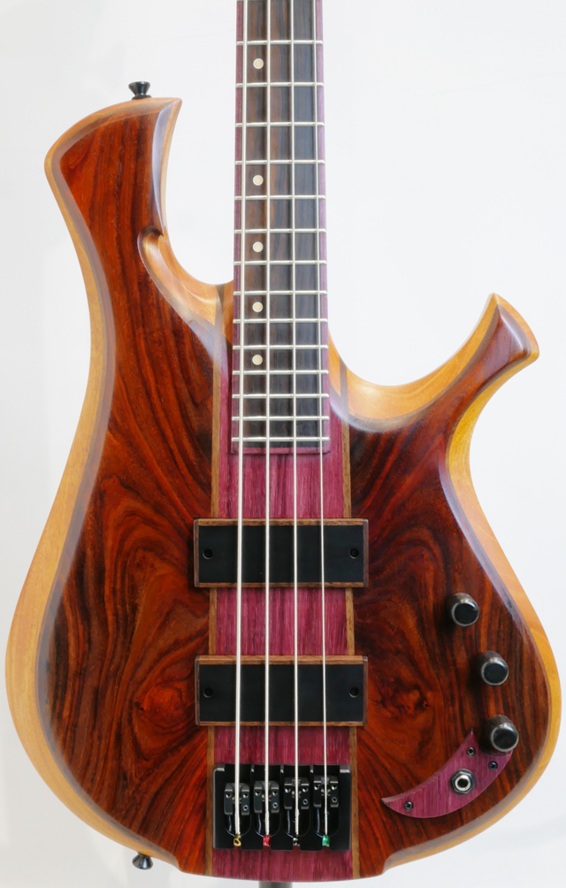 MBJ GUITARS The Double Bit 4st Cocobolo Top