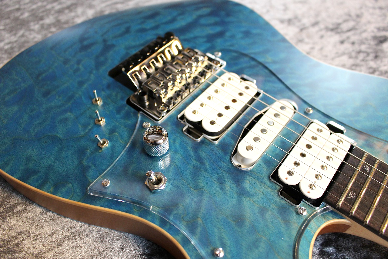 G Life Guitars Cross Edge Quilt Top Aqua Blue Resort Satin 海賊王 仕様 次回入荷品ご予約受付中 新品 送料無料 楽器検索デジマート