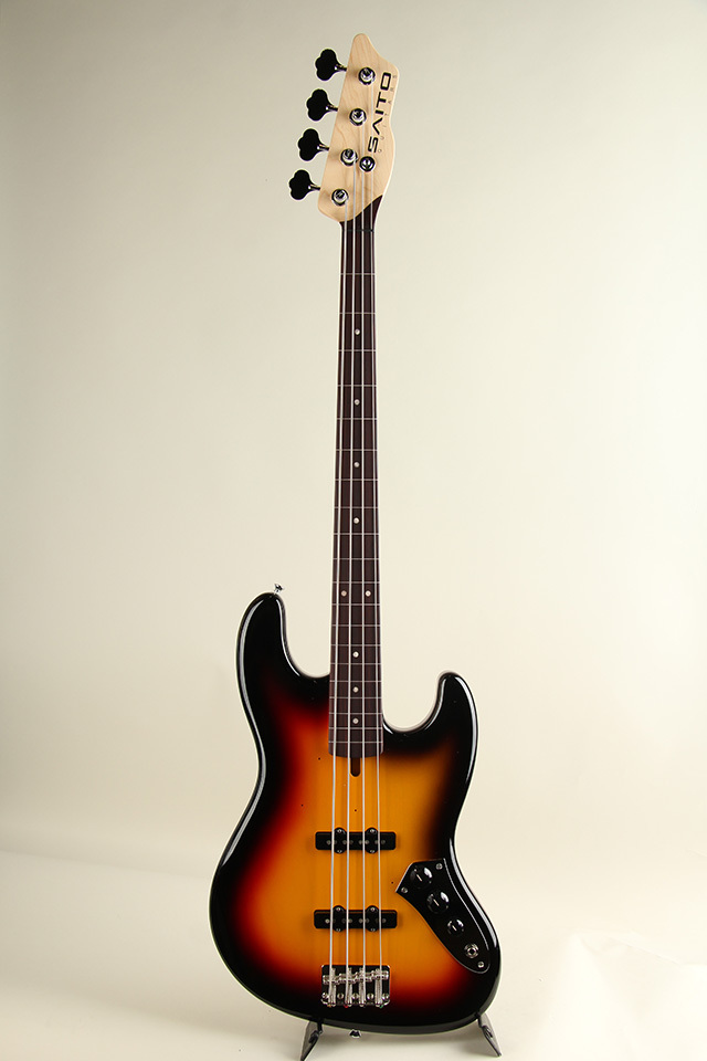 SAITO GUITARS S-420bCSJ Heritage Fretless 3Tone Burst（新品特価