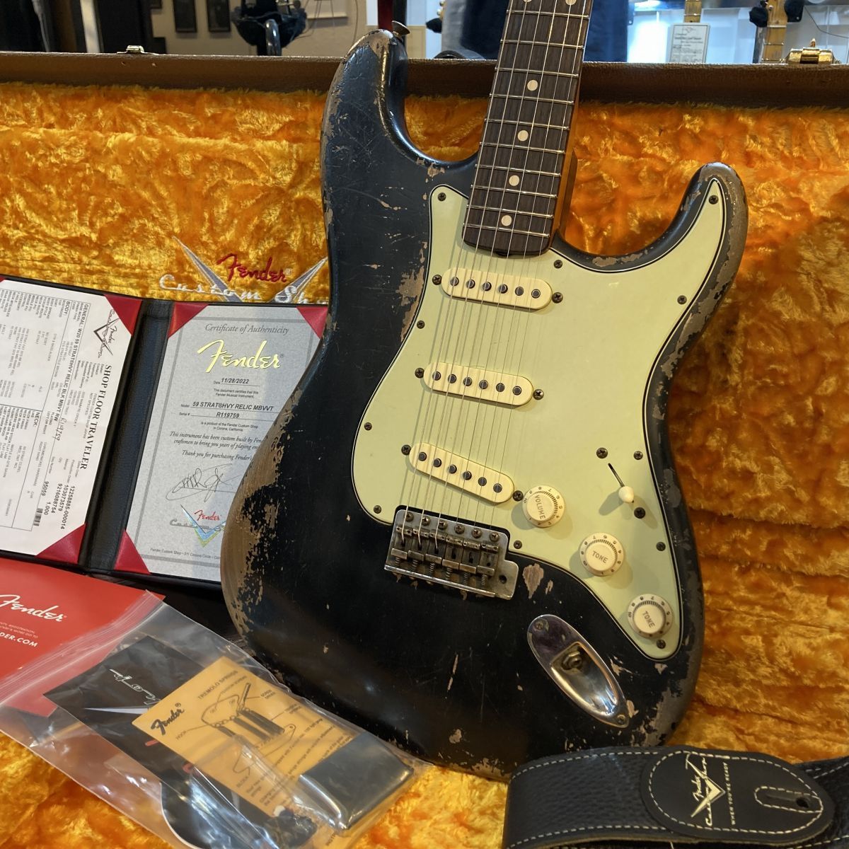 Fender Custom Shop 1959 Stratocaster Heavy Relic Black by Vincent ...