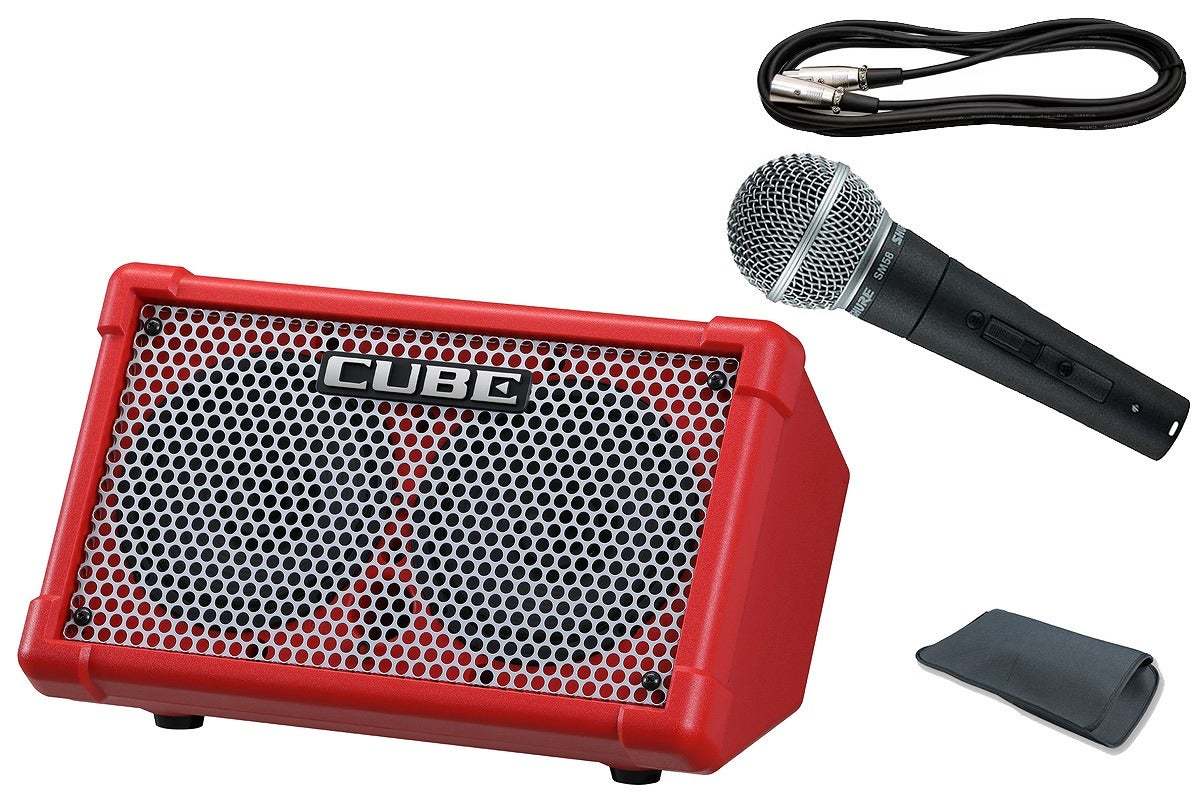 BOSS CUBE Street II Red【SM58 SE & 3mマイクケーブル セット