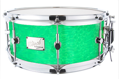 canopus Birch Snare Drum 6.5x14 Signal Green Ripple（新品/送料無料