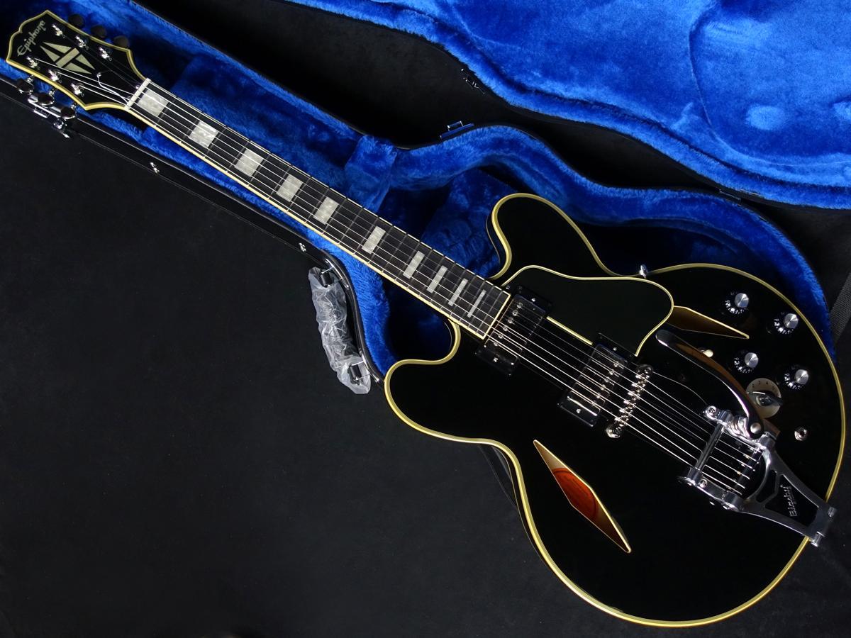 Epiphone Shinichi Ubukata ES-355 Custom Bigsby ver.02 Ebony ☆週