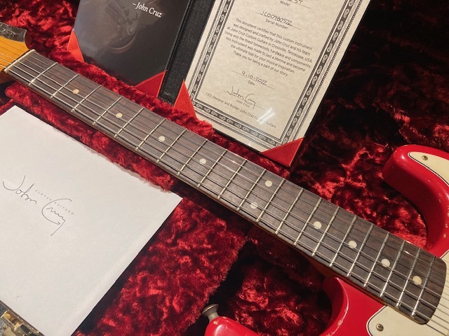 John Cruz Custom Guitars Crossville ST Seminole Red Battle Axe