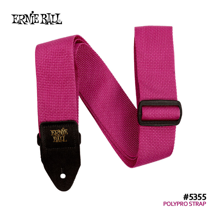 ERNIE BALL ギターストラップ POLYPRO STRAPS #5355 RASPBERRY ラズベリー アーニーボール（新品 /送料無料）【楽器検索デジマート】