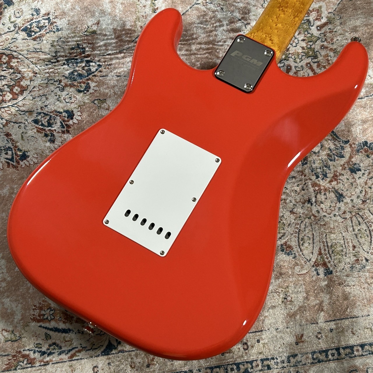 K.Nyui Custom Guitars KNST Birds Eye Maple Fiesta Red【Juntone ST