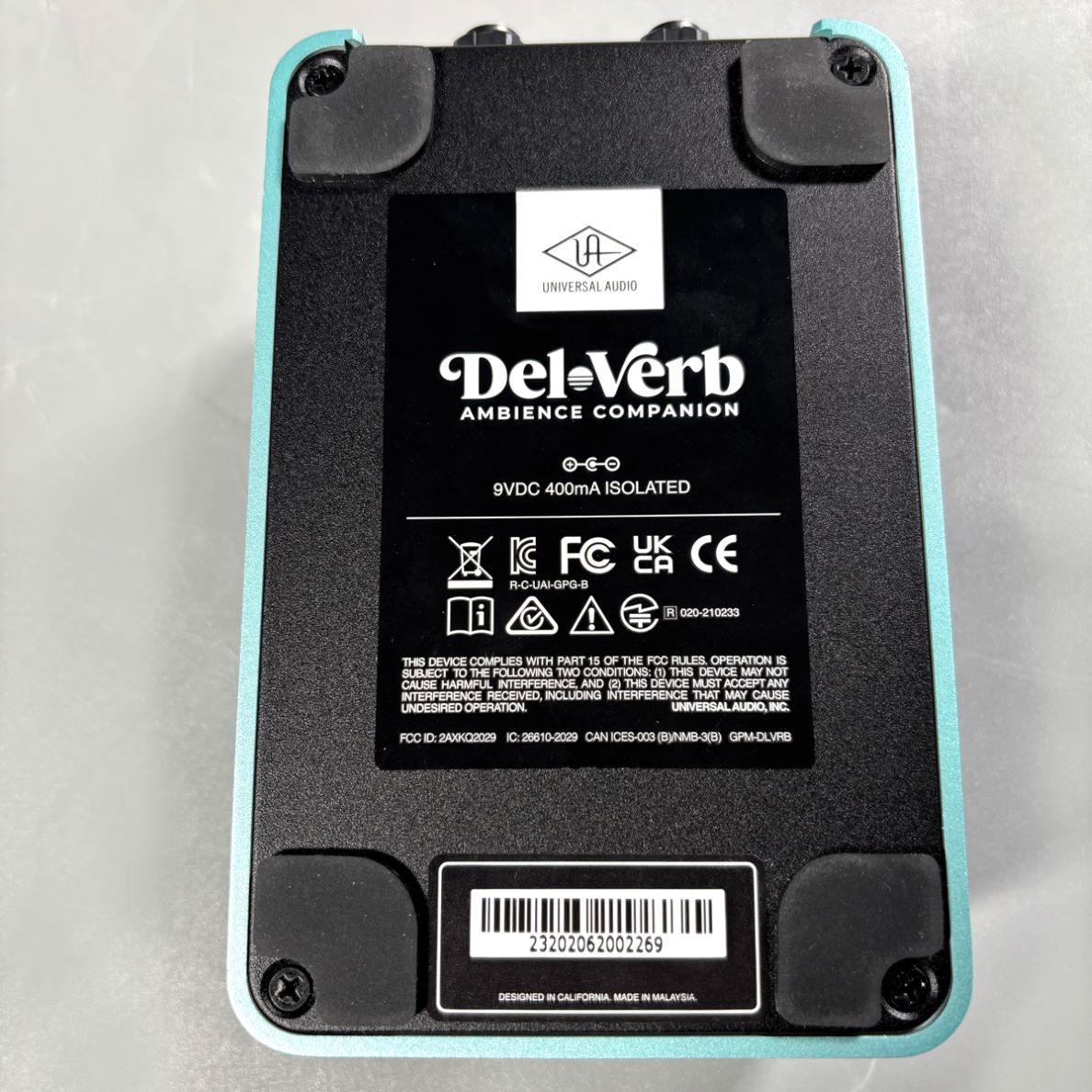 Universal Audio UAFX Del-Verb Ambience Companion ディレイ