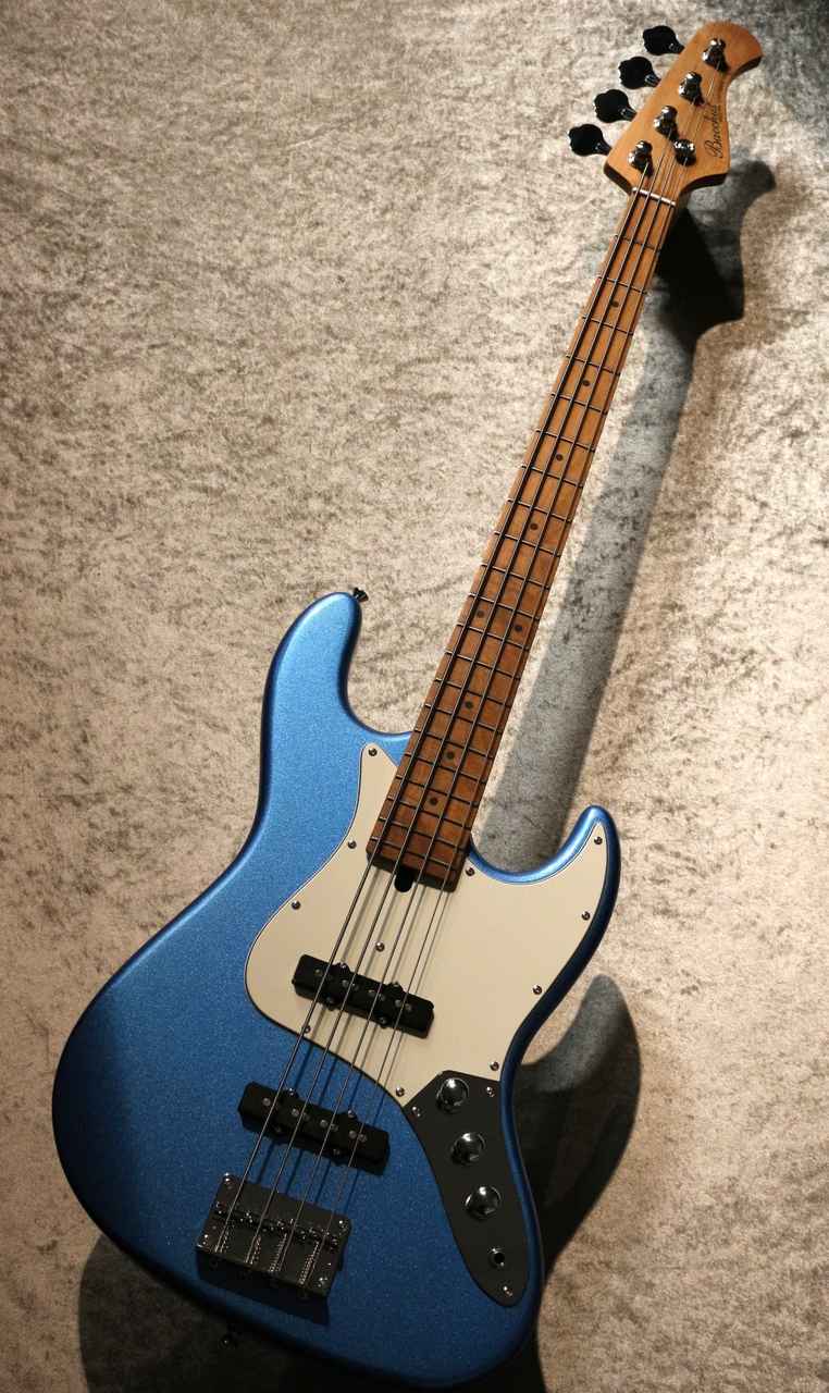 バッカス！エレキベース 青 21フレット WL5-ASH/RSM STB (BLUE-PG) / Bacchus バッカス 5弦ベース