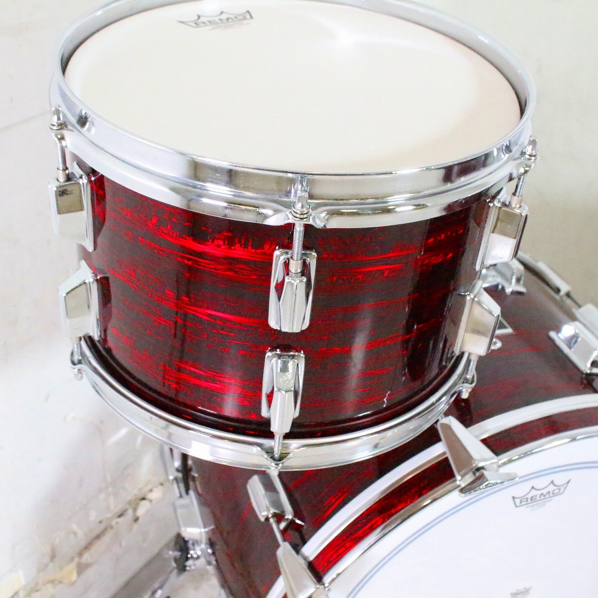 Pearl GAX Maple Fiberglass 3pcs Strata Red Refinished パール ドラムセット 【池袋店】（中古/送料無料）【楽器検索デジマート】