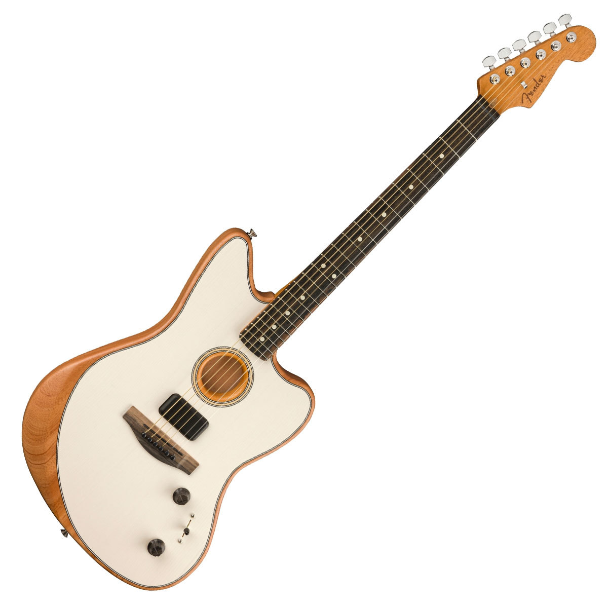 Fender American Acoustasonic Jazzmaster Arctic White フェンダー アコースタソニック  ジャズマスター【梅田店】（新品/送料無料）【楽器検索デジマート】