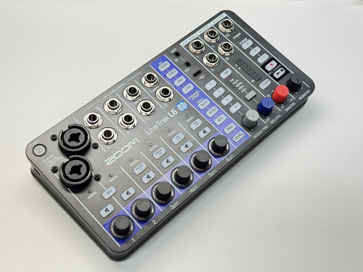 ZOOM LiveTrak L6 デジタルミキサー&レコーダー【WEBSHOP