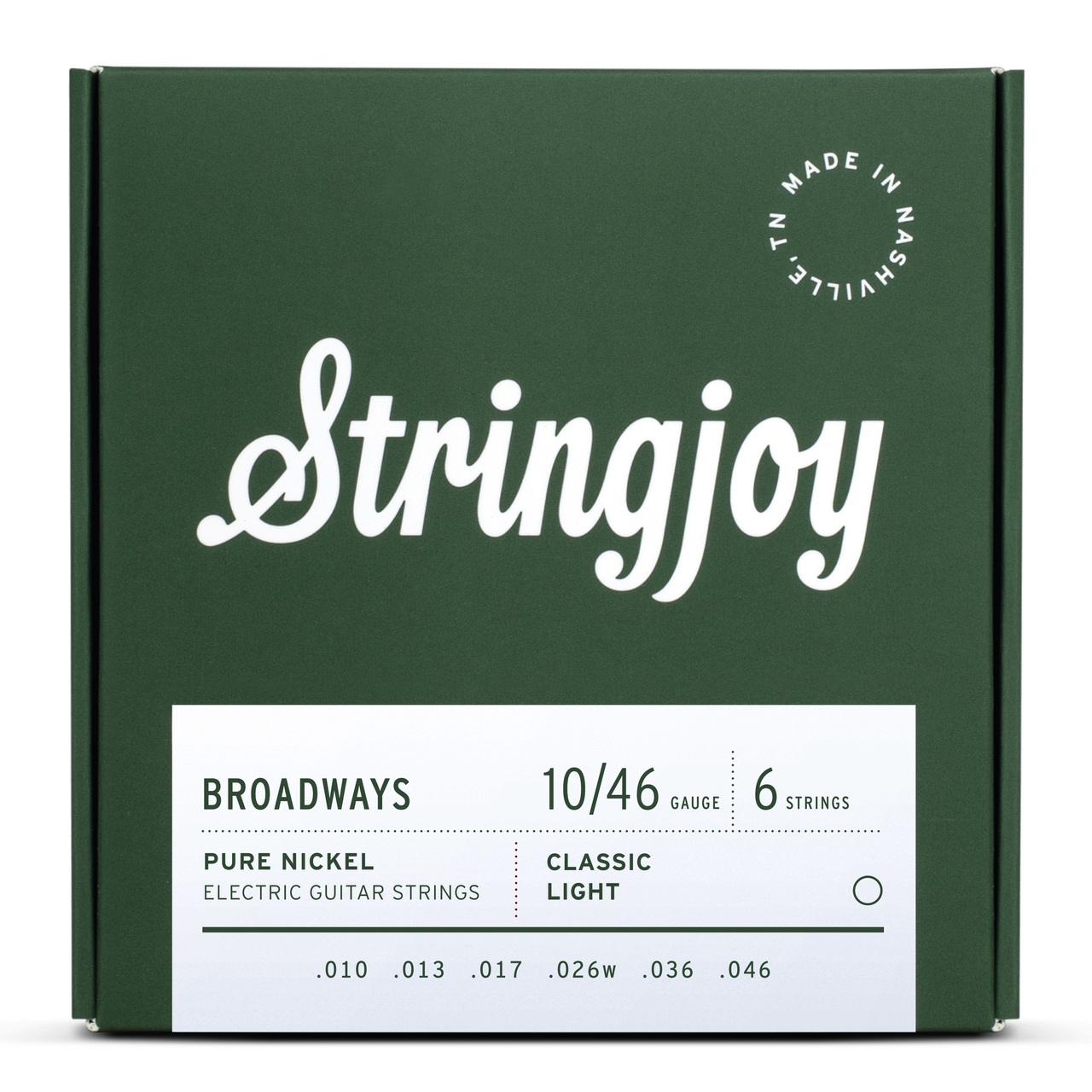 Stringjoy Broadways (Electric) | Classic Light Gauge (10-46) Pure  Nickel（新品）【楽器検索デジマート】