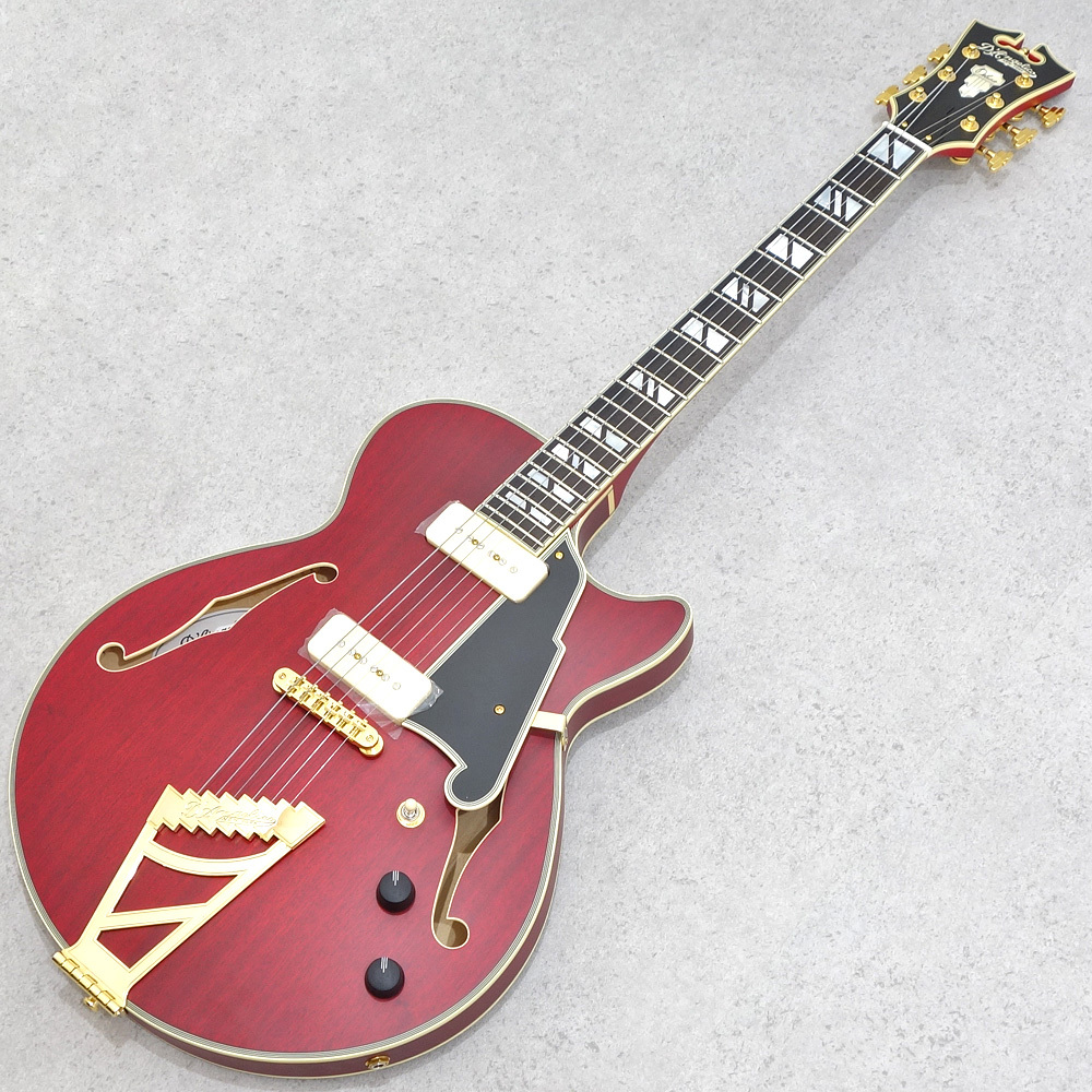 D'Angelico Deluxe SS P-90 Satin Trans Wine 【クリアランス