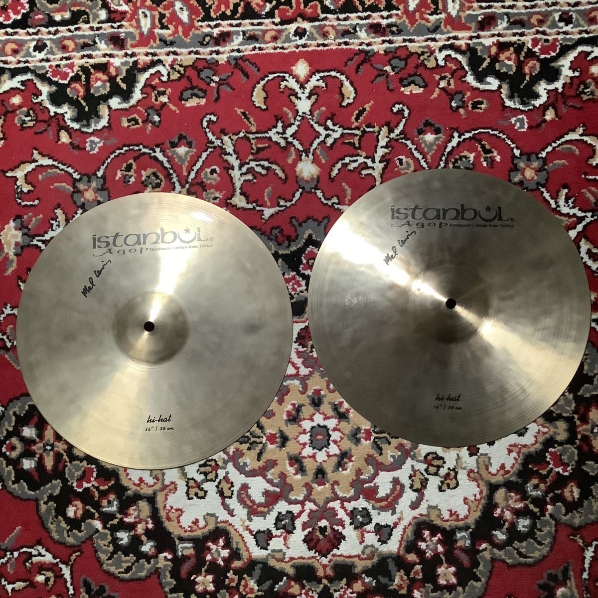 ISTANBUL AGOP Mel Lewis HiHat 14 pair(TOP:0.89kg BOTTOM:1.10kg 