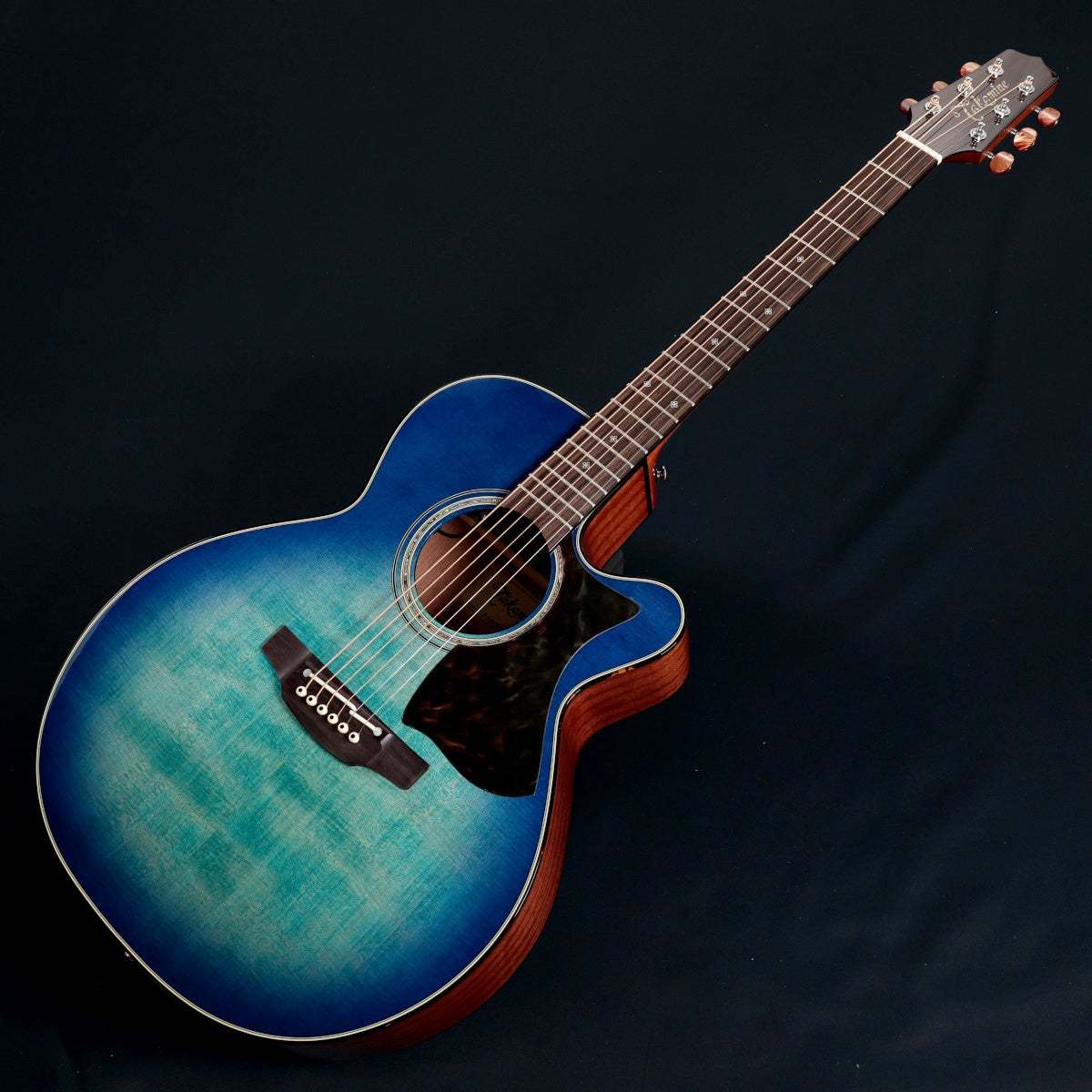 Takamine 500 Custom DMP541C Spec See-Through Blue Burst / Tortoise