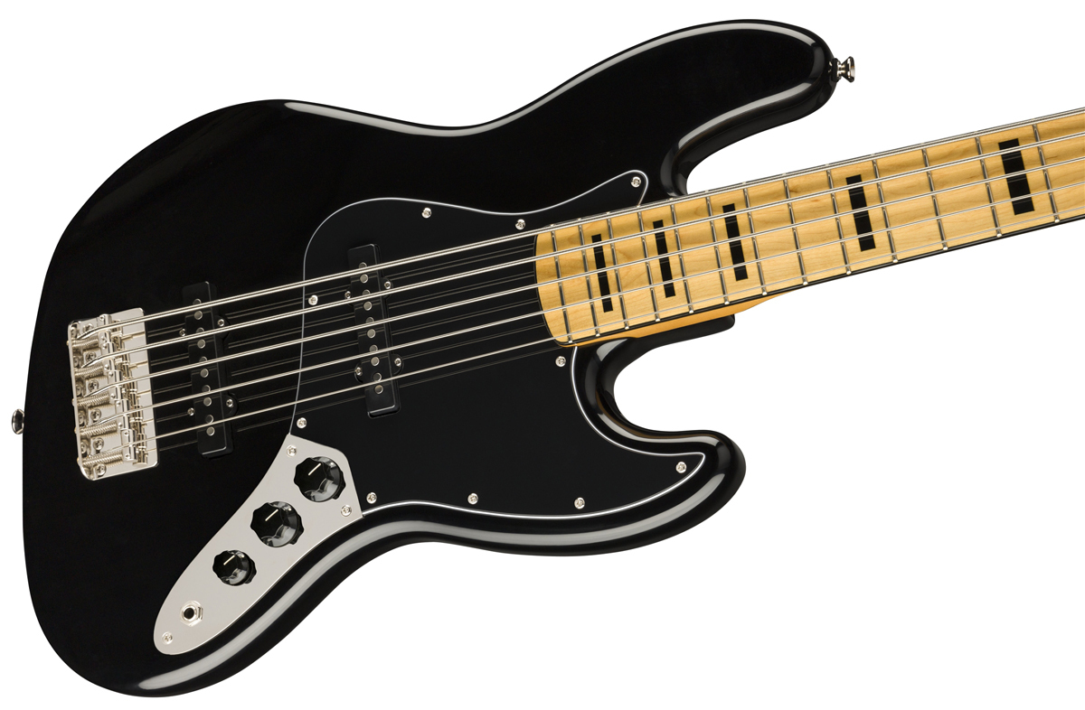 【市場買付】D052Y011●SQUIER DELUXE 5弦 ジャズベース オールブラック その他