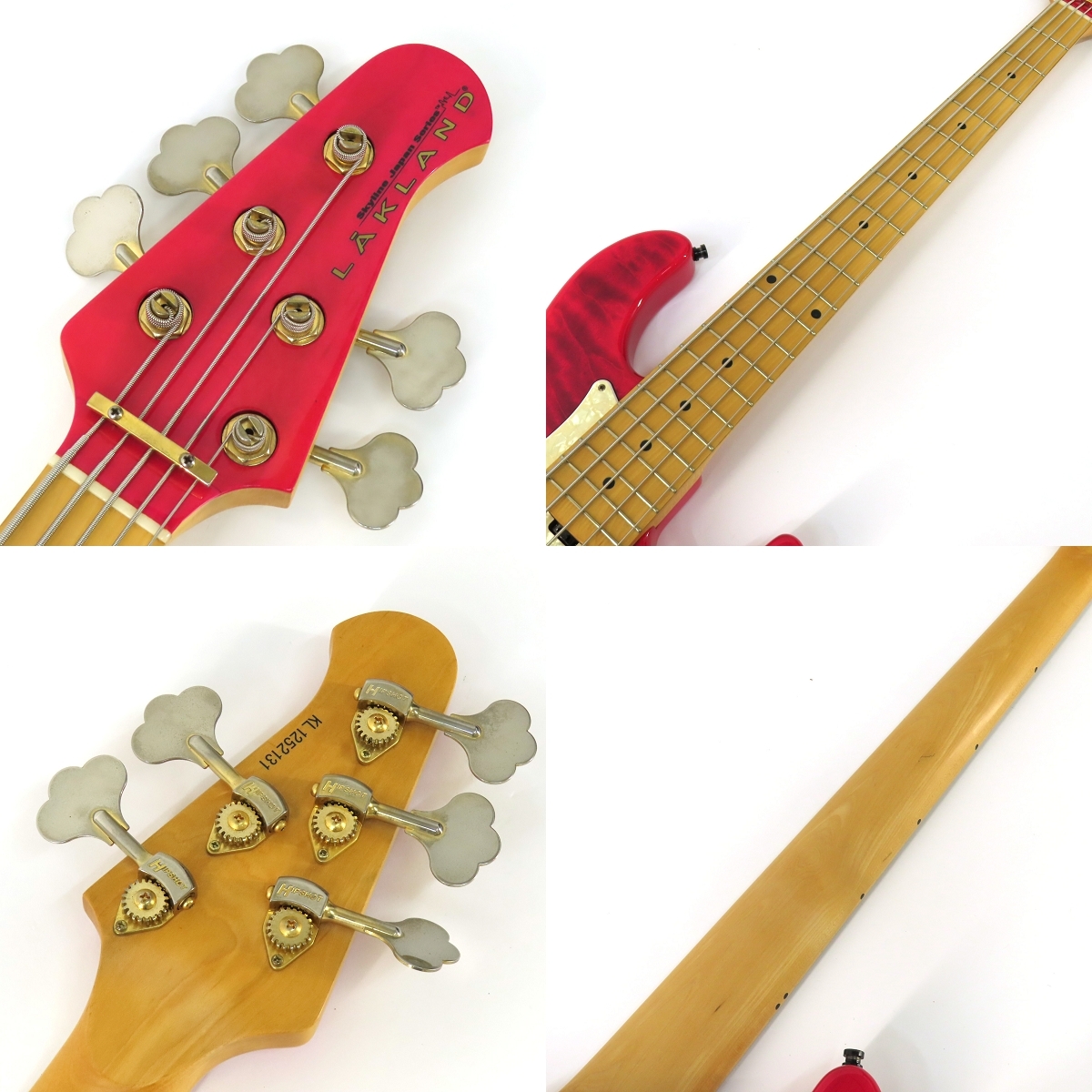 Lakland エレキベース レッド ギターケース付き LEGEND LJB-MINI Candy Apple Red ベース 初心者12点セット