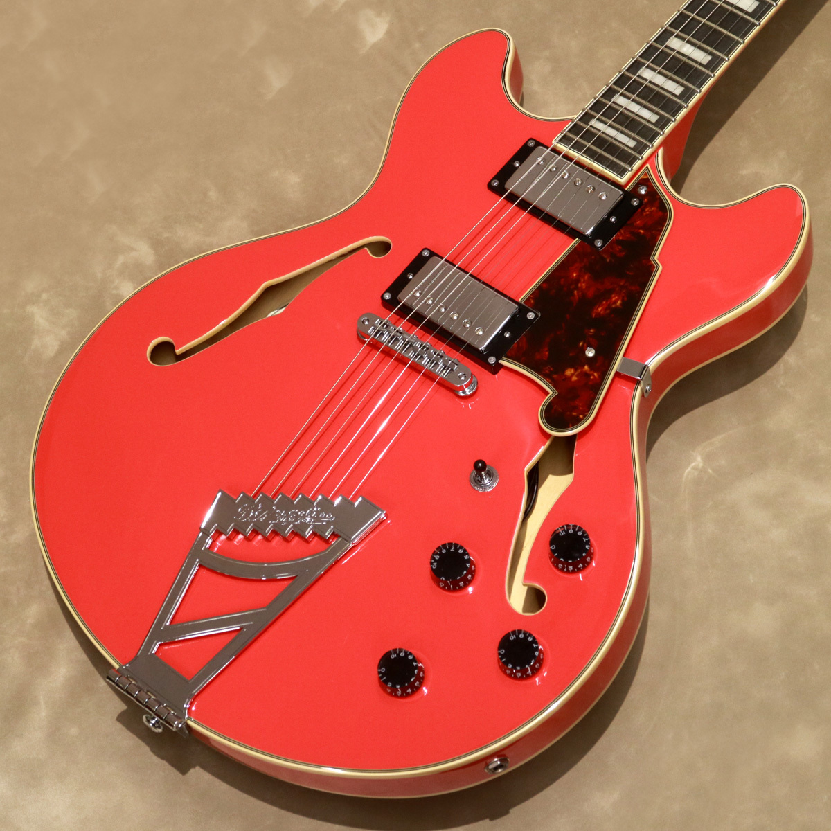 美品　D'Angelico Premier  , Fiesta Red D'Angelico Premier Series SS Stairstep Fiesta Red（新品/送料無料