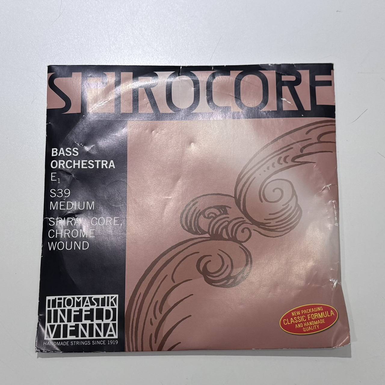 THOMASTIK CB4E-S39 SPIROCORE 4/4用 E線 【コントラバス弦/バラ弦1本