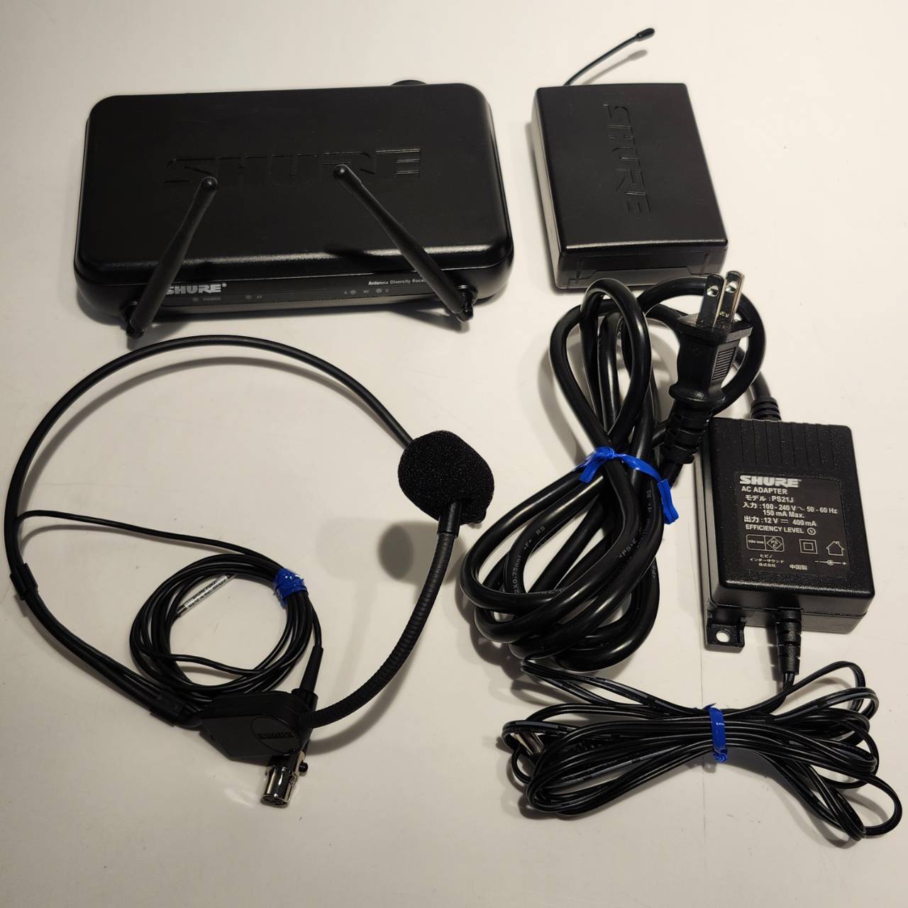 SHURE ワイヤレスマイクセット　SVX4 SVX1 PGA31 の3点セット SHURE ワイヤレスマイクセット SVX4 SVX1 PGA31 の3点セット SHURE