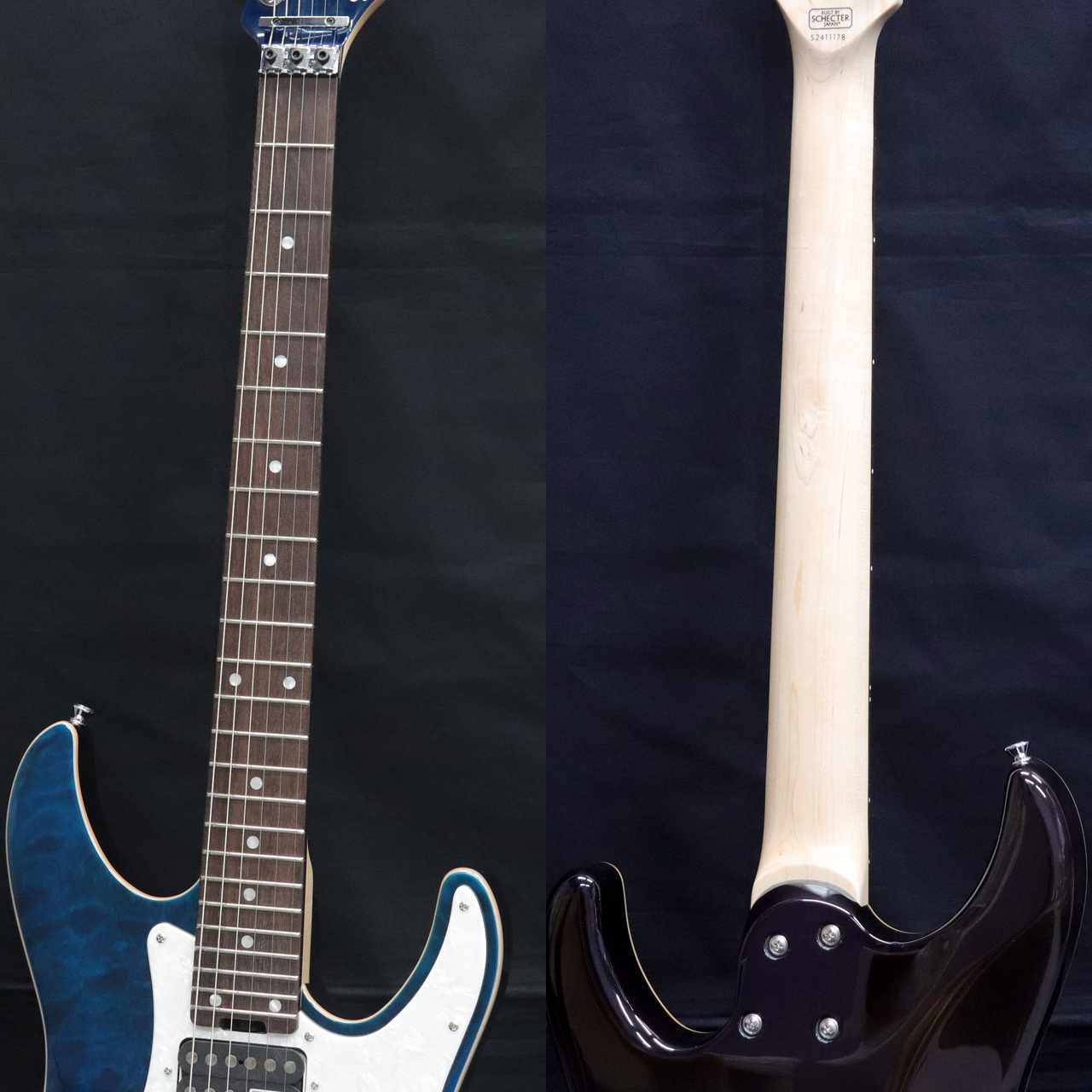 ギター SCHECTER SD-2-24-AL - See thru Blue SCHECTER SD-2-24-AL - See thru Blue | Red Guitars Online Store