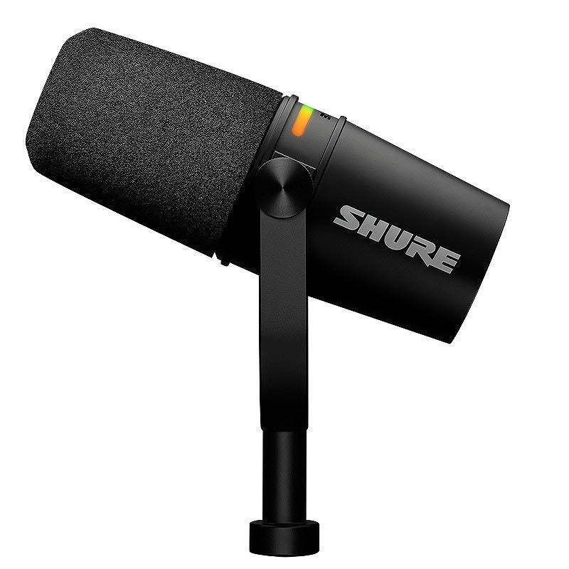 Shure MV7+-K (ブラックカラー)【アームスタンド&3mマイクケーブル