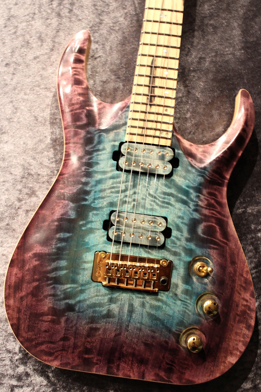 STK Guitars Custom Order STK S1.Carved -Blue Reef- 【日本初上陸
