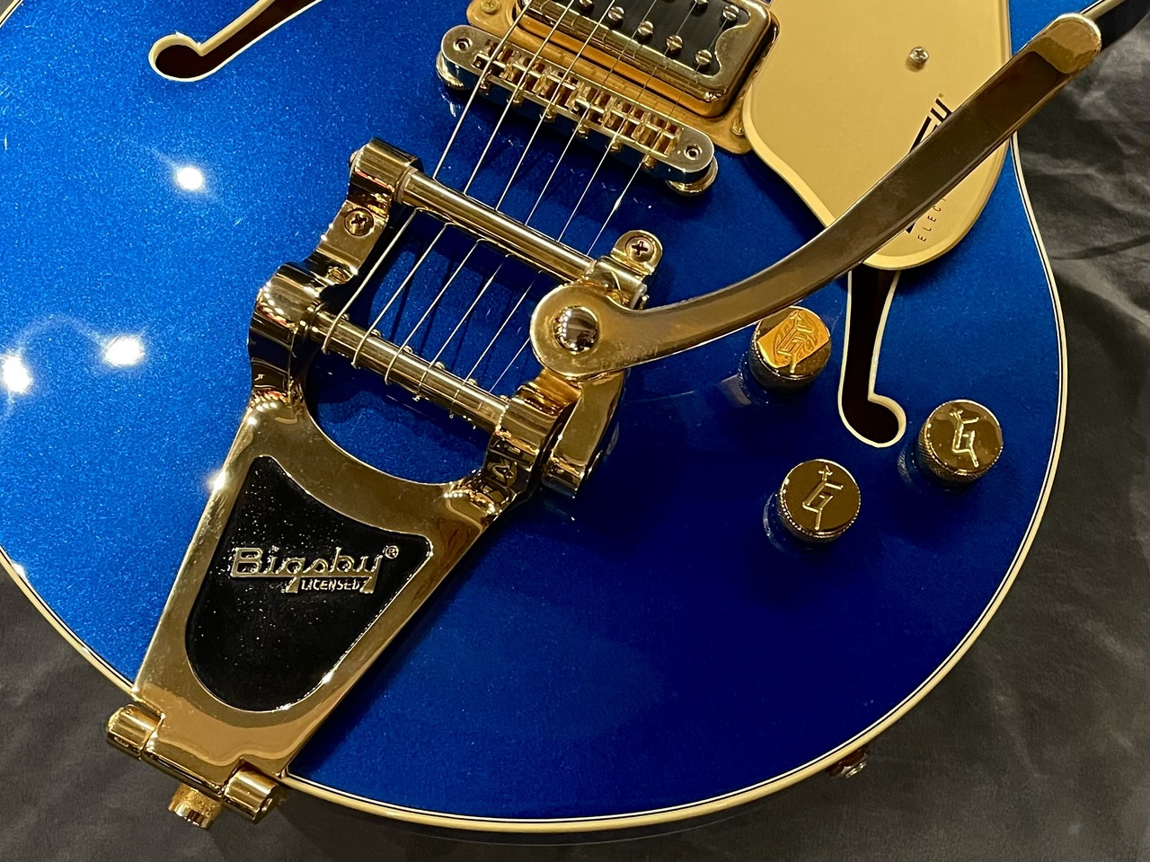 Gretsch エレキギター メタリックブルー Gretsch G5655TG Electromatic Center Block Jr. Single-Cut with